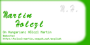 martin holczl business card